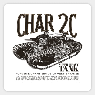 CHAR 2C - WW1 French Heavy Tank Magnet